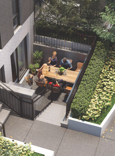 Townhose lifestyle rendering